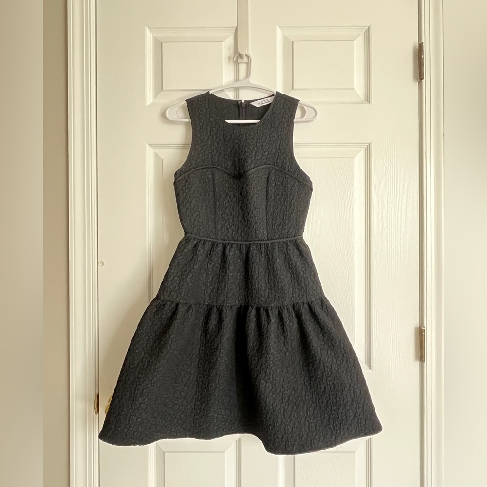 &Other Stories Black Jacquard Dress